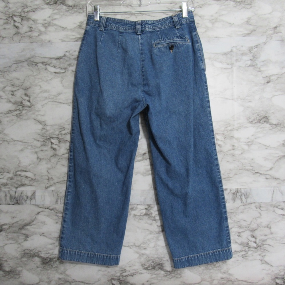 Gap Y2K Vintage Retro Cut Denim Capri Jeans Size 4 - Picture 4 of 17